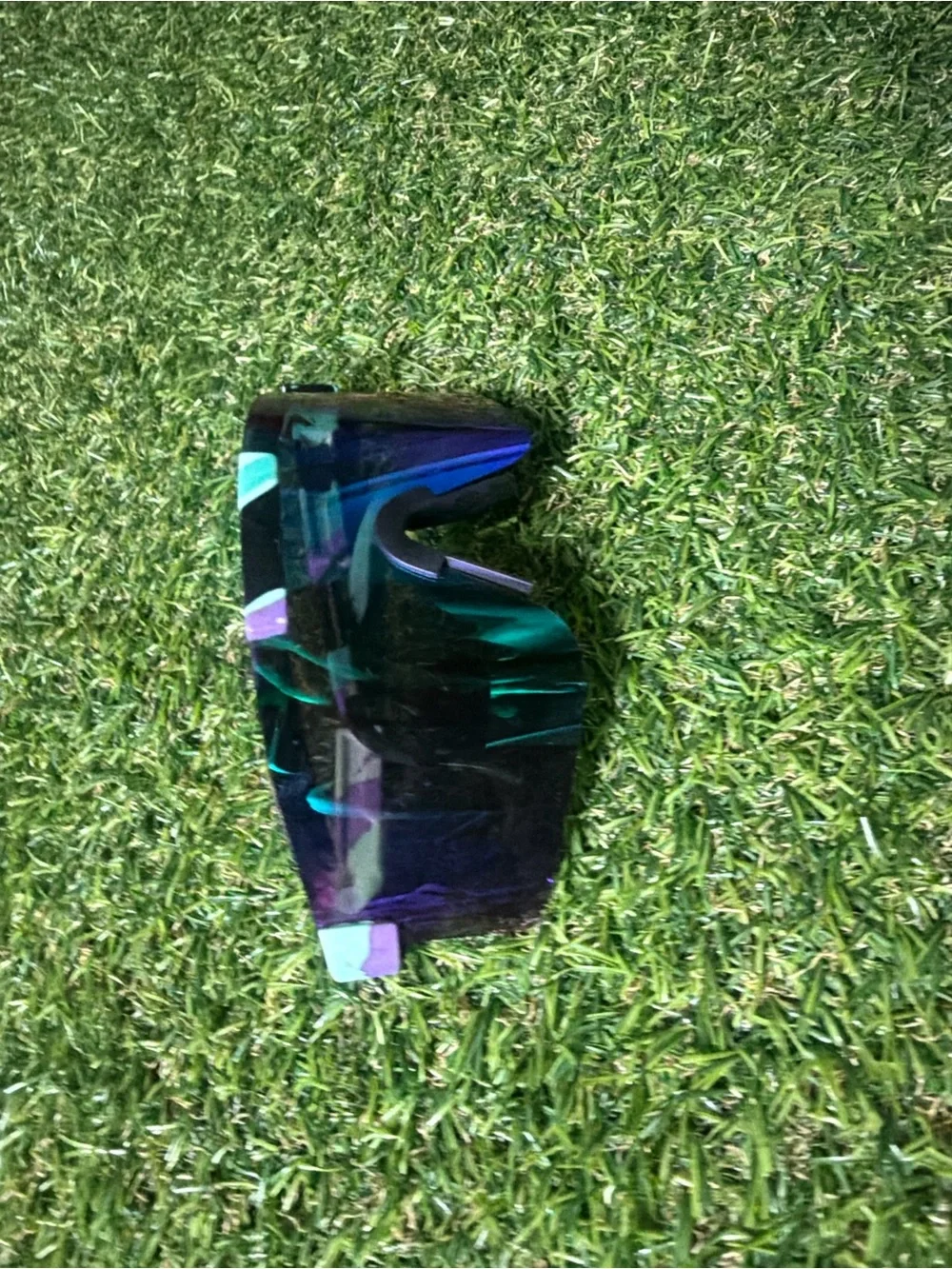 Replacement Mirrored VR/AR Visor Lens - Iridescent Blue-Green